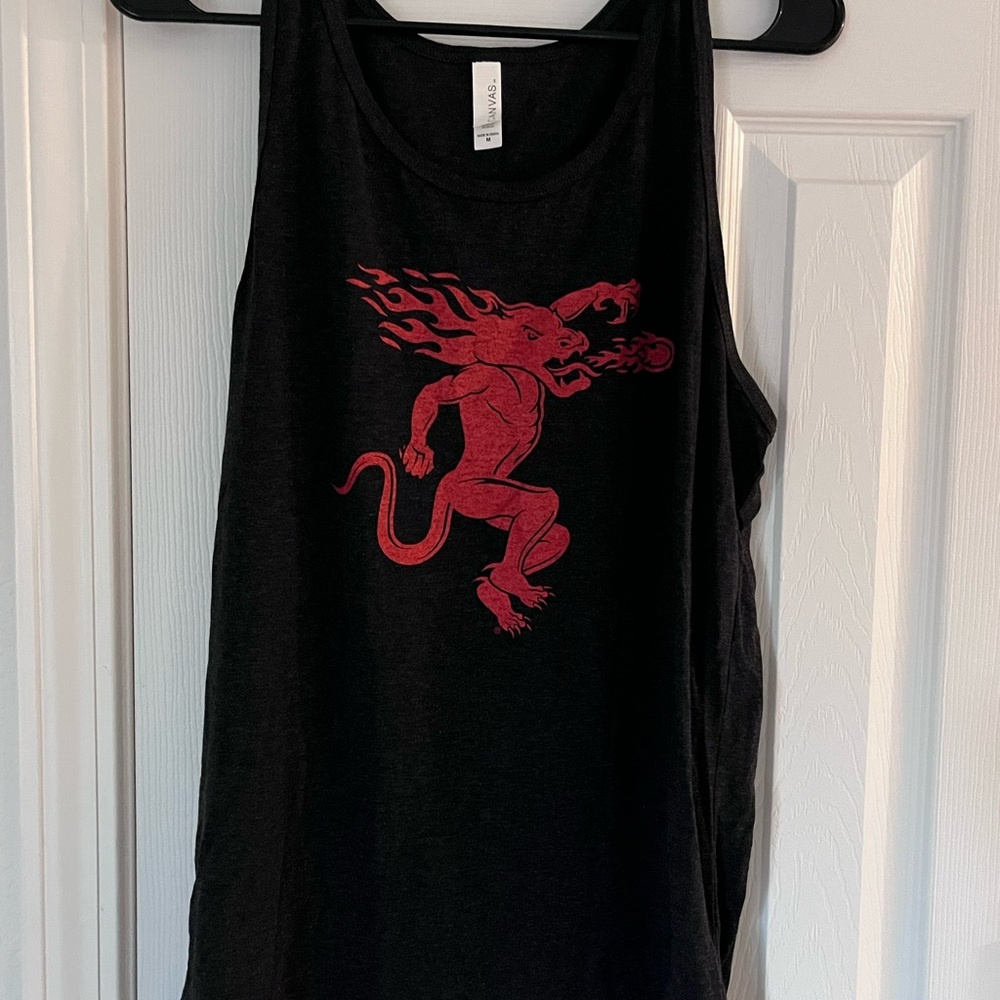 Bella Canvas charcoal tank top
